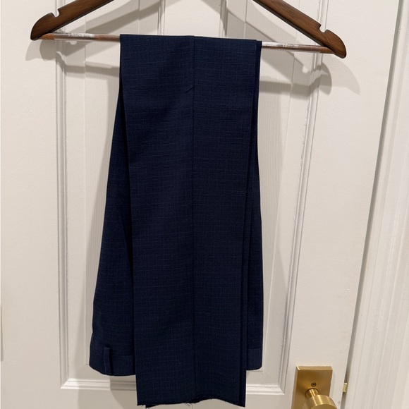 Andrew Marc Kids' Dark Blue Check Suit Boys Size 16 NWOT - Picture 9 of 9